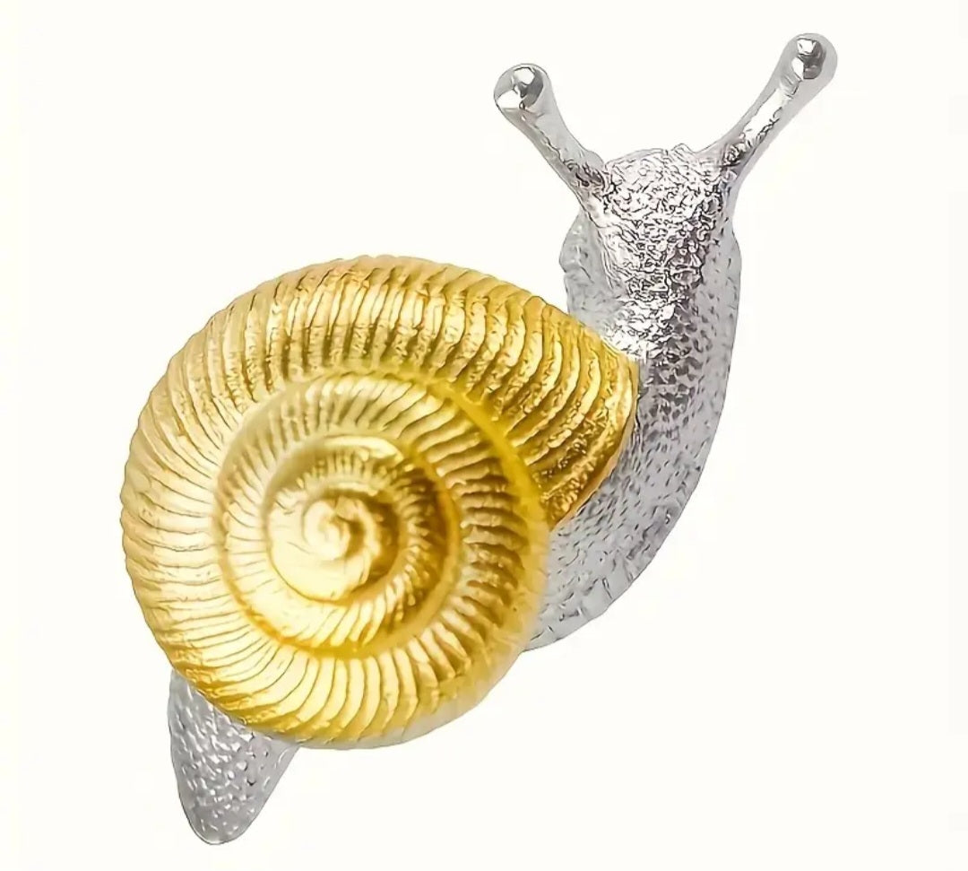 Cute Snail Gold Plated Stainless Steel Small Stud Earrings