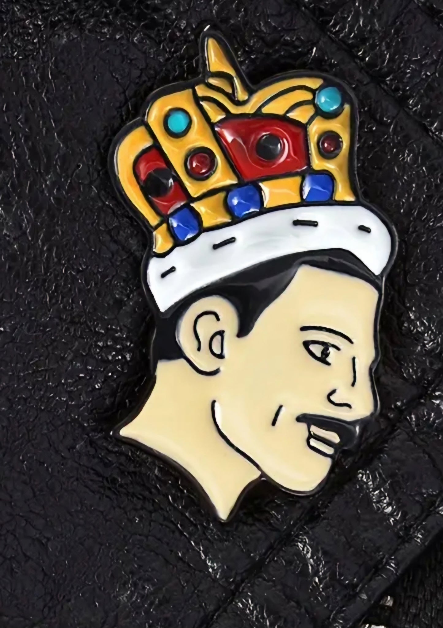 Freddy Mercury Queen Rock Band Inspired Enamel Steel Pin Brooch Badge