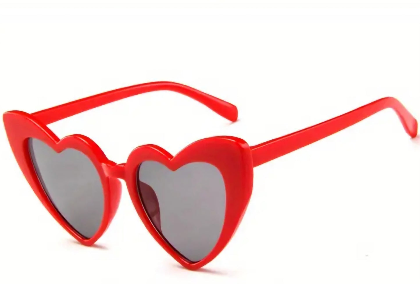 Fashion Retro Red Heart Large Sunglasses