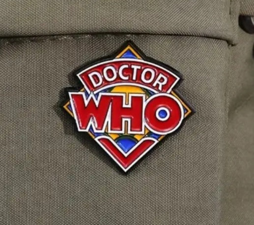 Dr Who Inspired Logo Design Enamel Steel Pin Brooch Badge