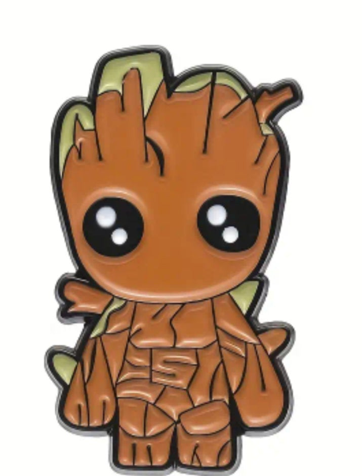 Baby Groot Guardians Of The Galaxy Inspired Enamel Steel Pin Brooch Badge