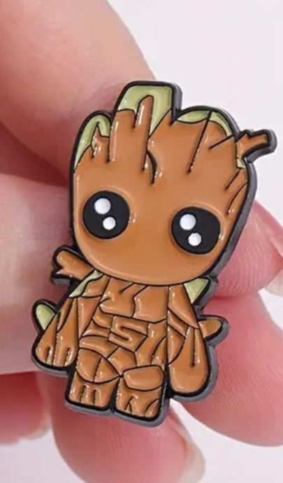 Baby Groot Guardians Of The Galaxy Inspired Enamel Steel Pin Brooch Badge