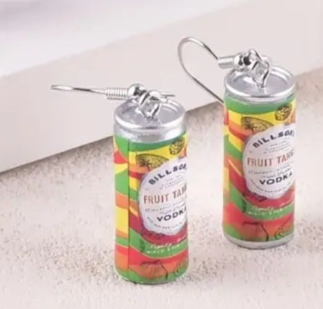 Acrylic Aussie Billson's Fruit Tangle Vodka Can Inspired Australia Drop Dangle Earrings