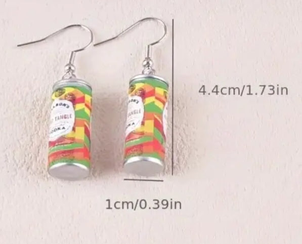 Acrylic Aussie Billson's Fruit Tangle Vodka Can Inspired Australia Drop Dangle Earrings