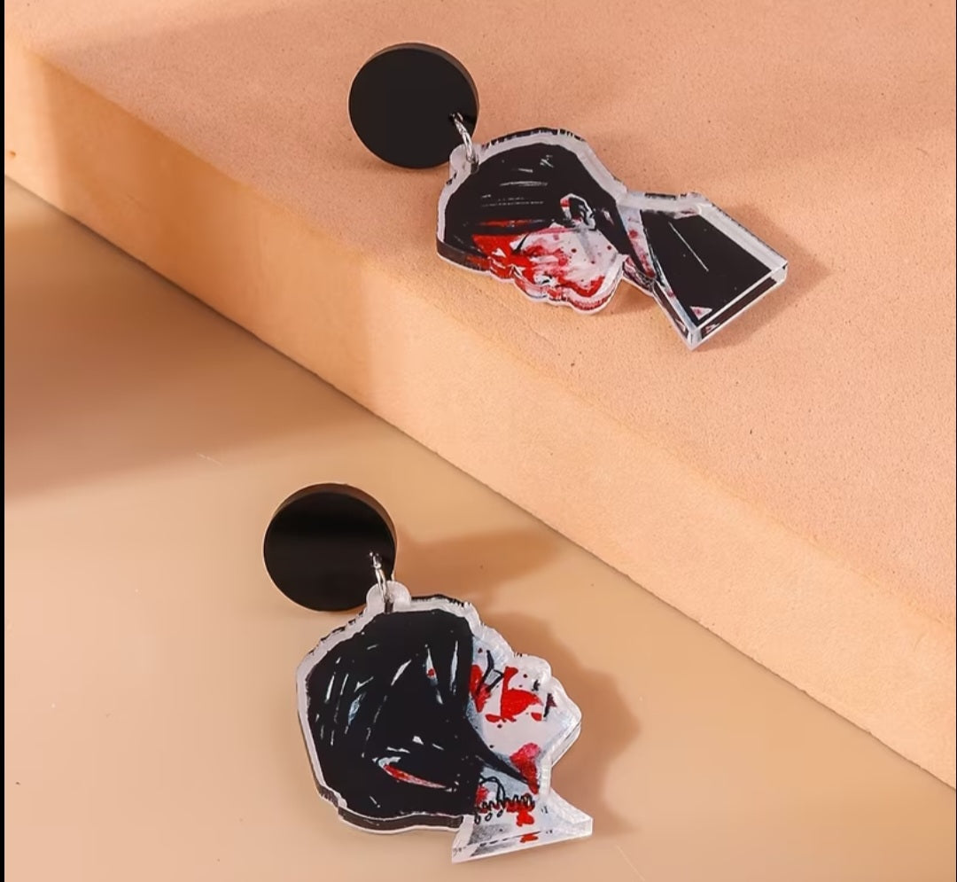 Acrylic MCR My Chemical Romance Three Cheers For Sweet Revenge Album Inspired Alternative Rock EMO Goth Drop Dangle Earrings