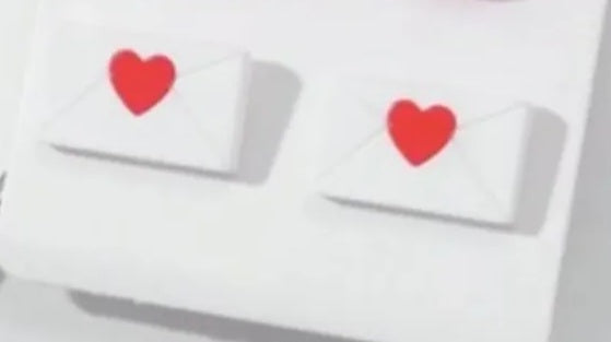 Acrylic Envelope Heart Letter Romantic Valentine's Day Stud Earrings