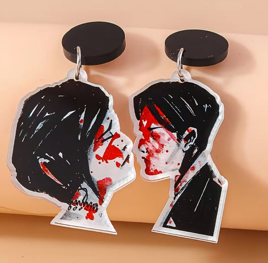 Acrylic MCR My Chemical Romance Three Cheers For Sweet Revenge Album Inspired Alternative Rock EMO Goth Drop Dangle Earrings